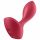 Satisfyer Backdoor Lover - vibrador anal rojo, recargable y resistente al agua