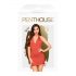 Penthouse Terremoto: vestido halter y tanga (rojo)