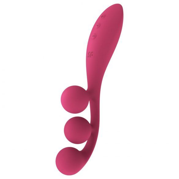 Satisfyer Tri Ball 1 - vibrador multifuncional recargable (rojo)