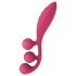 Satisfyer Tri Ball 1 - vibrador multifuncional recargable (rojo)