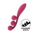 Satisfyer Tri Ball 1 - vibrador multifuncional recargable (rojo)