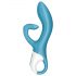 Satisfyer Embrace Me - Vibrador Recargable con Estimulador de Clítoris (Turquesa)