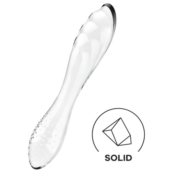 Satisfyer Cristal Deslumbrante - Dildo de vidrio doble (transparente)