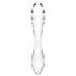 Satisfyer Cristal Deslumbrante - Dildo de vidrio doble (transparente)