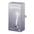 Satisfyer Cristal Brillante - dildo de vidrio acanalado (transparente)