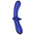 Satisfyer Doble Cristal - Dildo doble de vidrio (azul)