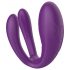 Mrow - vibrador doble recargable y resistente al agua (lila)