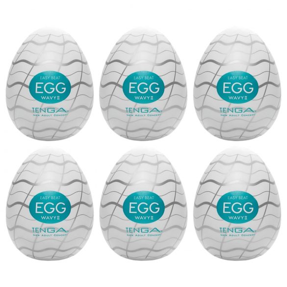 TENGA Egg Wavy II - huevo placer (6 ud)