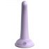 Dillio Curioso Cinco - Dildo de silicona con base (15cm) - morado