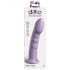 Dildo lila de silicona 21cm con base succionadora