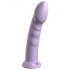 Dildo lila de silicona 21cm con base succionadora