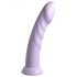 Dildo lila de silicona 21cm con base succionadora