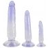 Cristal Claro - set de dildos anales entrenadores - 3 piezas (transparente-azul)