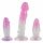 Entrenador Anal de Cristal - Set 3 uds (Transparente-Rosa)