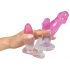 Entrenador Anal de Cristal - Set 3 uds (Transparente-Rosa)