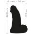 Dildo Realista Gigante - 22 cm - Negro