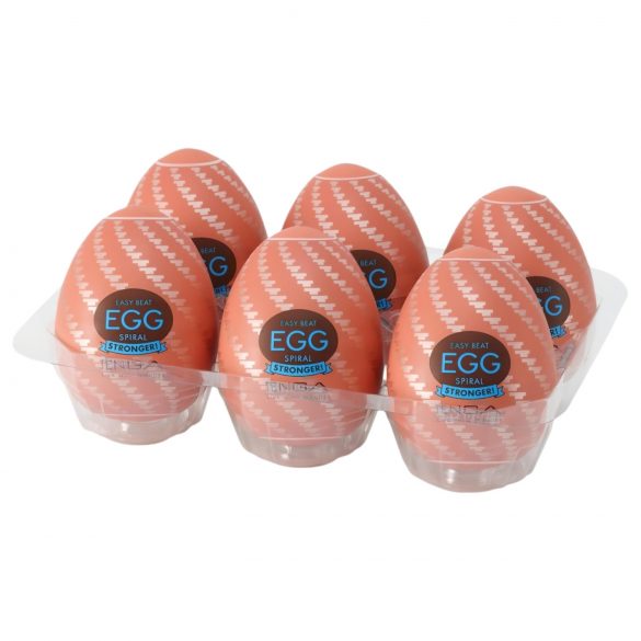 TENGA Huevo Spiral Fuerte - pack de 6 masturbadores