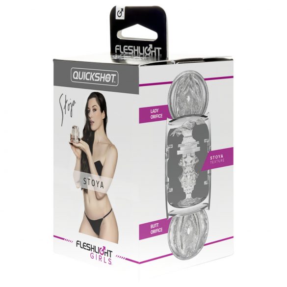 Fleshlight Quickshot Stoya - masturbador portátil (transparente)