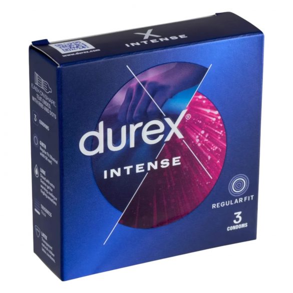 Durex Intense - condón texturizado y punteado (3 uds)