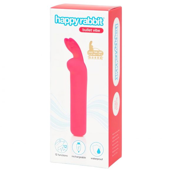 Happyrabbit Bullet - mini vibrador conejo (rosa)