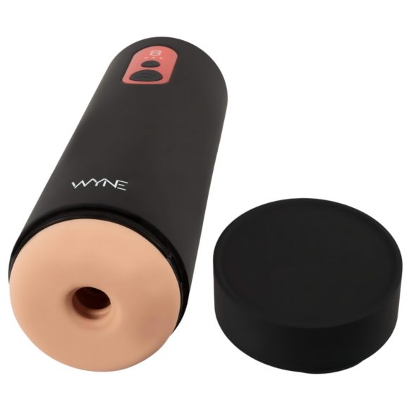 WYNE 08 - Masturbador Recargable con Movimiento Vertical (Negro)