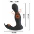 Rebel - Vibrador prostático 2en1 con control (negro)