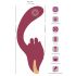 Javida - 2en1 vibrador con lengua (rojo)