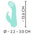 Cuties Mini 4 - vibrador conejito recargable y resistente al agua (verde)