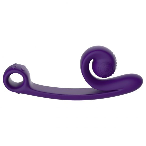 Snail Vibe Curve - Vibrador 2en1 con estimulador de clítoris (morado)