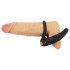 Rebel - Anillo vibrador negro para estimulación testicular