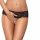 Obsessive Merossa - tanga abierta con strass - negro - 2XL/3XL