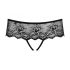 Obsessive Merossa - tanga abierta con strass - negro - 2XL/3XL