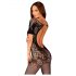 Body de red con escote trasero seductor - Negro (S-L)