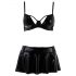 Conjunto negro Passion Deby - sujetador y minifalda