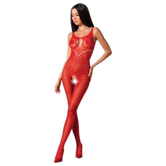 Passion BS078 - body abierto lunares rojo (S-L)