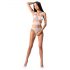 Passion BS083 - cuerpo abierto blanco con malla - Talla S-L