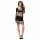 Passion BS105 - minivestido de red calado (negro) - Talla S-L