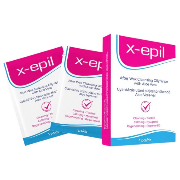 Toallas post-depilación X-Epil Aloe Vera (4 uds)