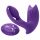 Inya Bump-N-Grind - Radiocontrol, calefacción, 2en1 vibrador clitorial (lila)