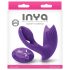 Inya Bump-N-Grind - Radiocontrol, calefacción, 2en1 vibrador clitorial (lila)