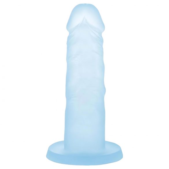 Dildo azul silicona con base - Cocteles Adictivos