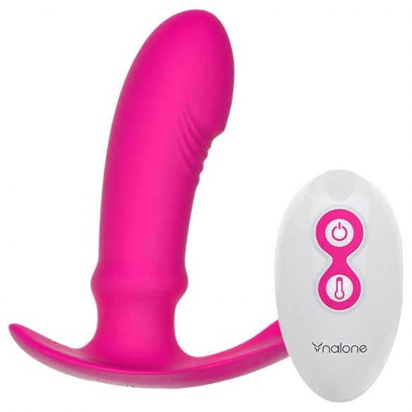 Nalone Marley: Vibrador prostático con calor y control remoto (rosa)