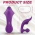 Sex HD Chomper - vibrador clitoridal y anal resistente al agua (morado)