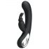 Pretty Love Webb - vibrador negro con estímulo clitorial, resistente al agua