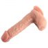 Dildo realista 20cm dual, base ventosa, natural.