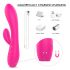 Vibrador recargable caliente y resistente al agua - Rosa