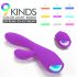 Vibrador recargable caliente y sumergible Musas HD - lila