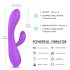 Vibrador recargable caliente y sumergible Musas HD - lila