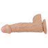 Lovetoy Real Extreme - Dildo con Ventosa y Testículos, 23cm (Natural)