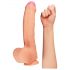 Dildo realista de dos capas - 28 cm (natural)